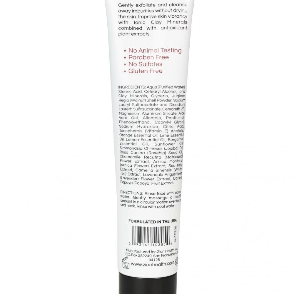 Adama Face Scrub Zion Health 4 oz Tube