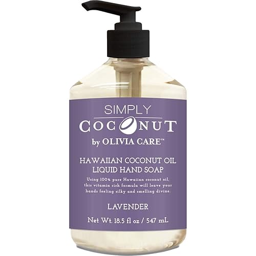 Olivia Care Liquid Hand Soap (18.5 Fl Oz (Pack of 1), Lavender Coconut)
