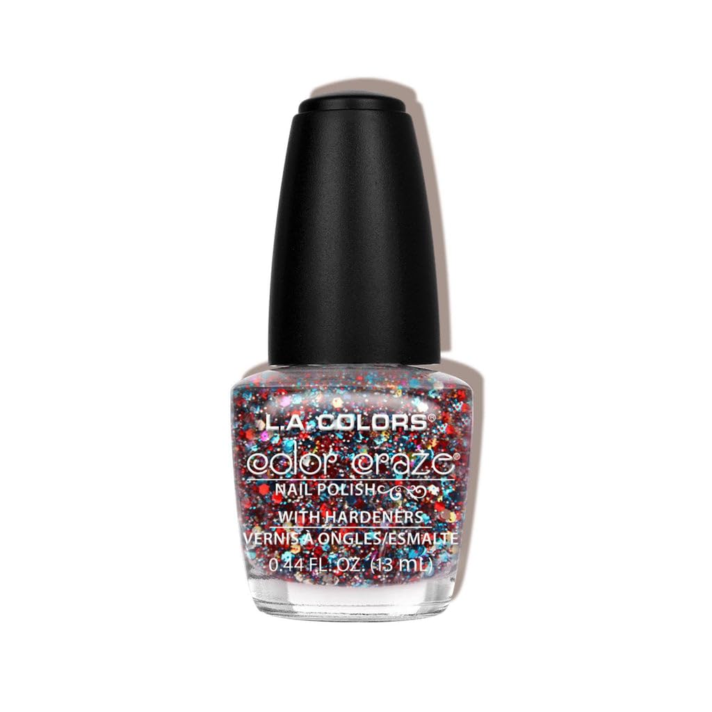 L.A. COLORS Color Craze Nail Polish, Confetti CNP548