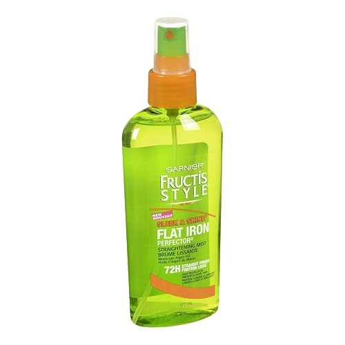 Garnier Fructis Style Sleek & Shine Flat Iron Perfector Straightening Mist 6 oz (Pack of 5)