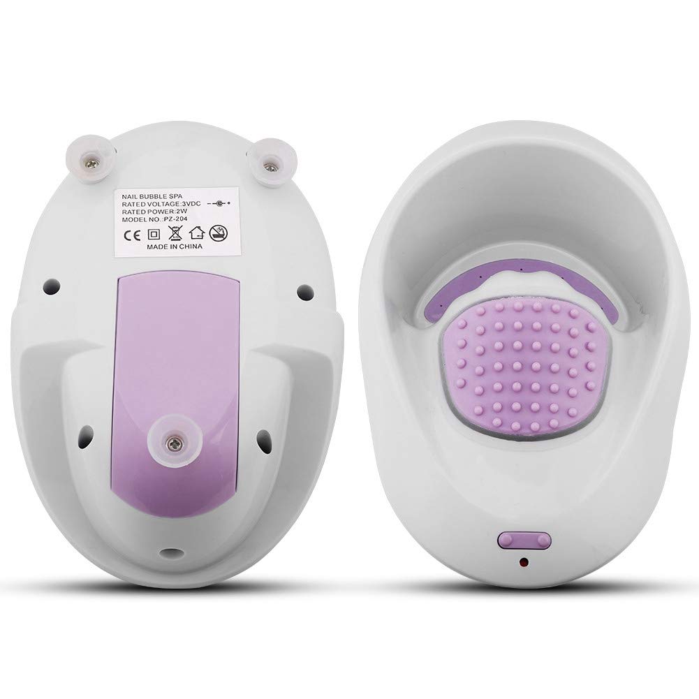 Electric Bubble Nail Soaking Bowl for Nail SPA with Air Bubble Vibrational Massage Nail Polish Remover for Soak Soothing Relaxing Manicure Machine Beauty & Personal Care YUYTE