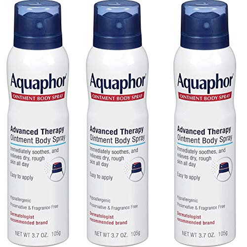 Aquaphor Ointment Body Spray - Moisturizes and Heals Dry, Rough Skin - 3.7 oz. Spray Can, 3 Pack