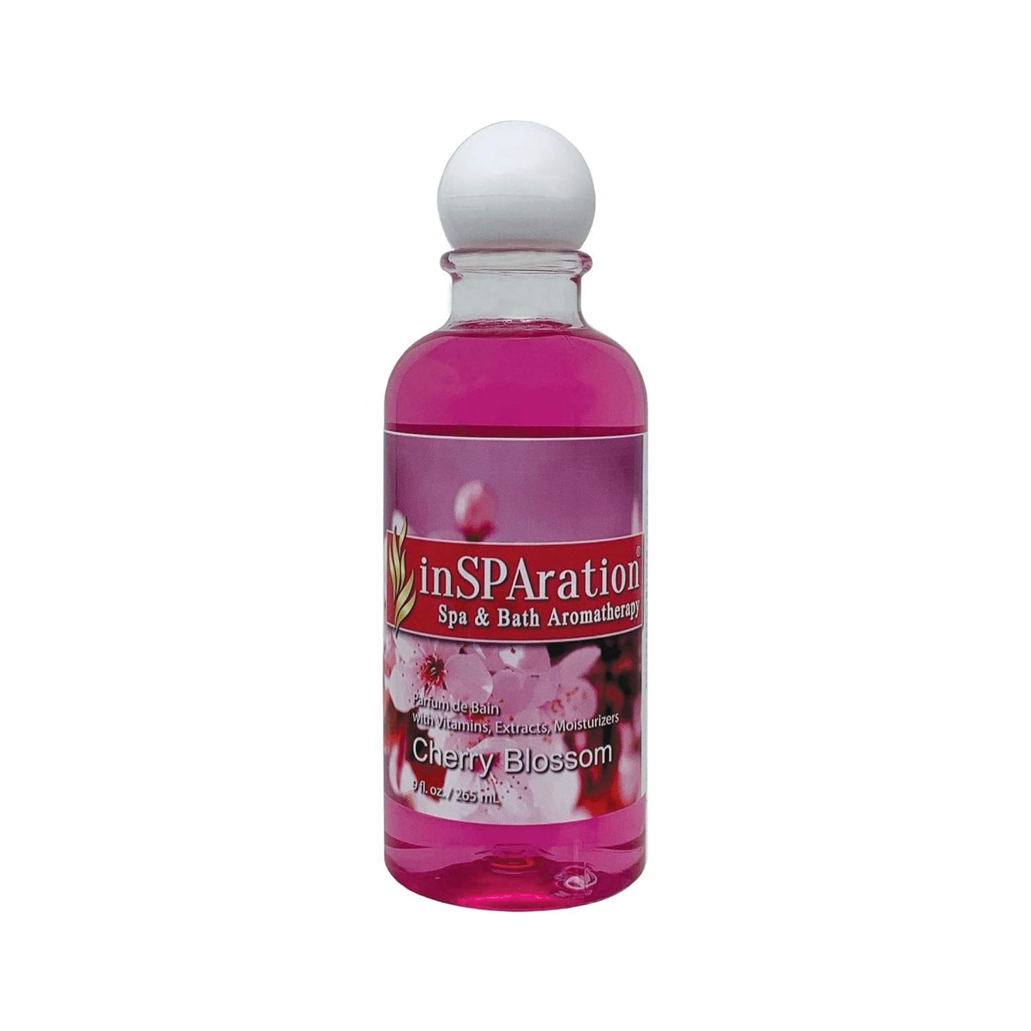 inSPAration Spa and Bath Aromatherapy 112X Spa Liquid, 9-Ounce, Cherry Blossom,Pink Beauty & Personal Care InSPAration