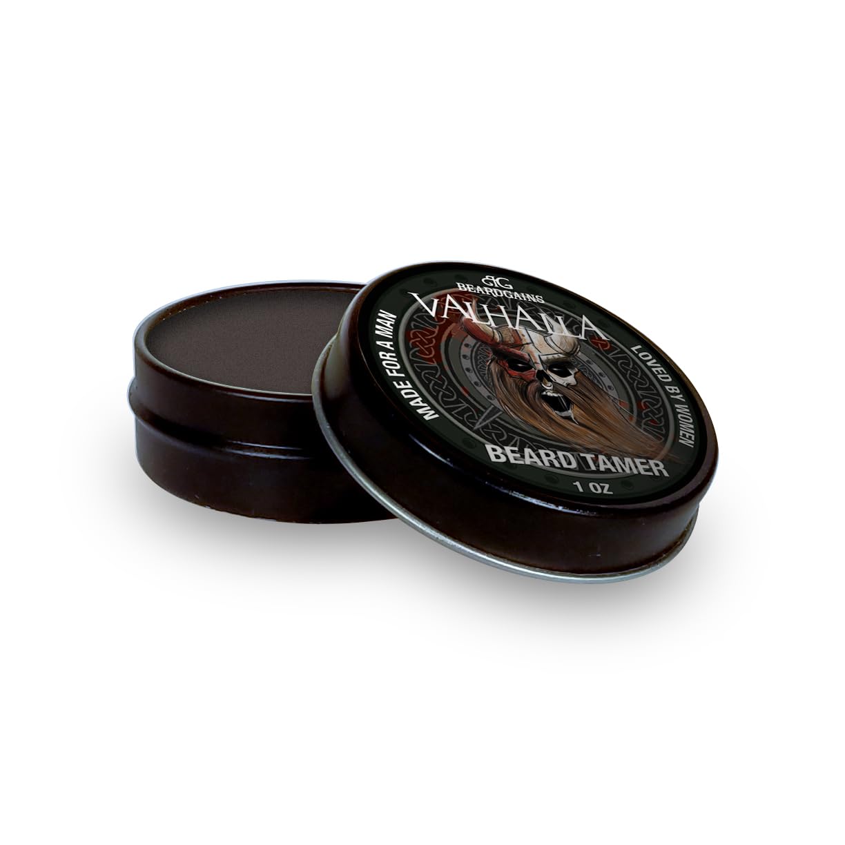 Beard Gains Organic Beard Tamer Tinted Wax: shape, style & groom facial hair with natural hold. Easy wash-out, all-day control. For all beard types