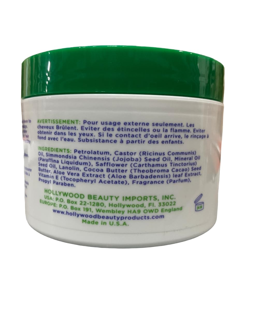 Hollywood Beauty Castor Oil Hair Treatment, with mink 7.5 oz (Pack of 6)