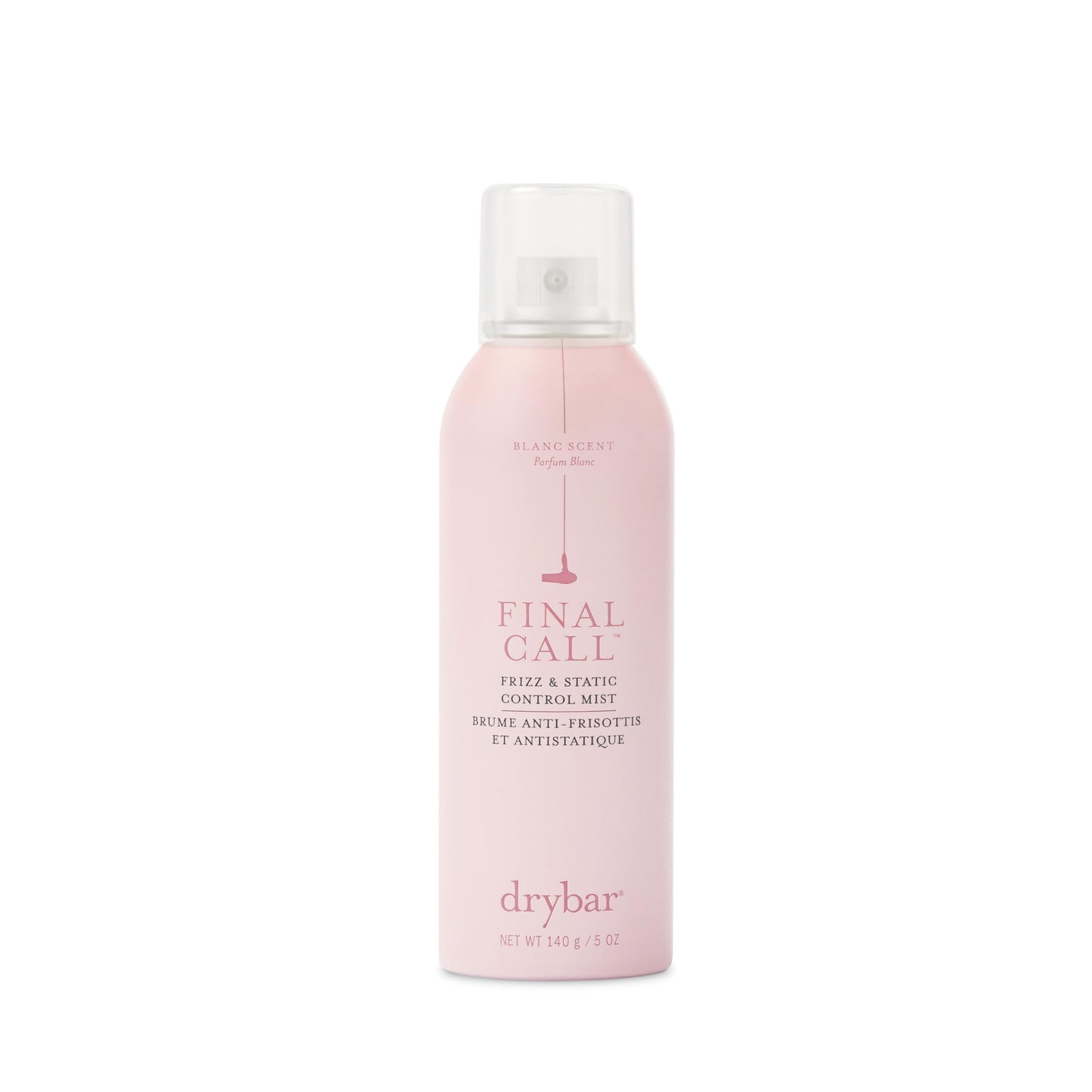Drybar Final Call Frizz & Static Control Mist Blanc Scent - Full Size | Tames Flyaways to Maintain Smooth and Shiny Blowouts