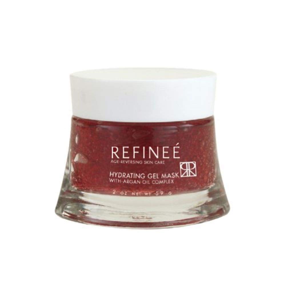 Refinee Hydrating & Repairing Gel Face Mask with Argan Oil for Dry & Damaged Skin 2oz