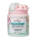 Bella & Bear Unicorn Dreams Whipped Bath Soap - Travel Size 3.2oz mango & pineapple with a hint of vanilla