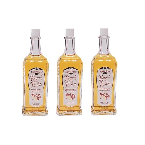 (Pack of 3) Royal Violets By Agustin Reyes 5 Oz Agua De Colonia Eau De Cologne Glass Bottle by Vetrarian