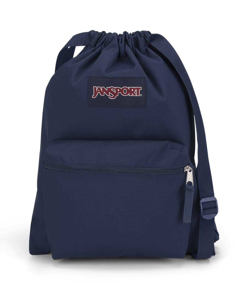JanSport Unisex's Drawsack Small Backpack, Navy, Navy, 45 x 33.5 cm