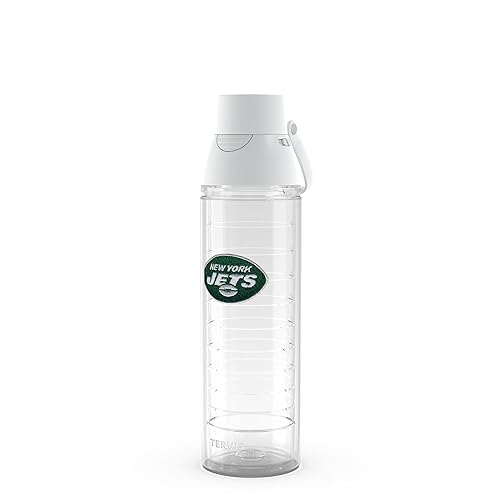 Tervis Venture Lite NFL New York Jets - Primary Logo Made in USA Double Walled Insulated Tumbler Travel Cup Keeps Drinks Cold & Hot, 24oz Water