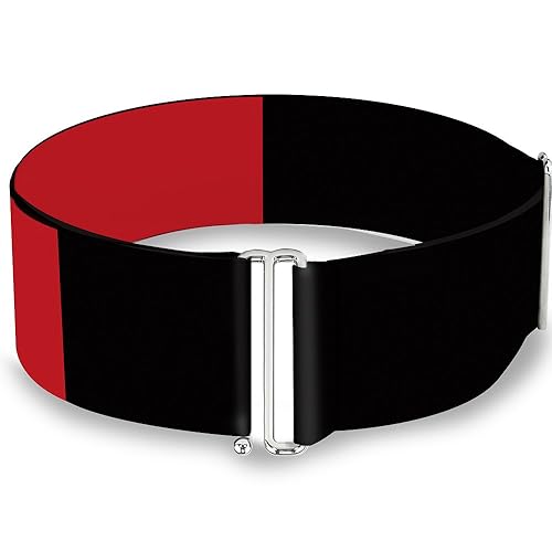Buckle-Down Women's Cinch Belt Harley Quinn Diamond Red Black 28 to 52 Inch, Multicolor