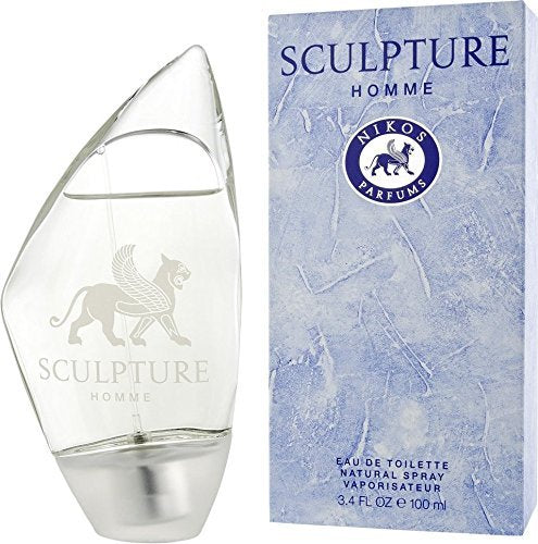 Nikos Sculpture Homme for men Eau De Toilette Spray, 3.4 Ounces