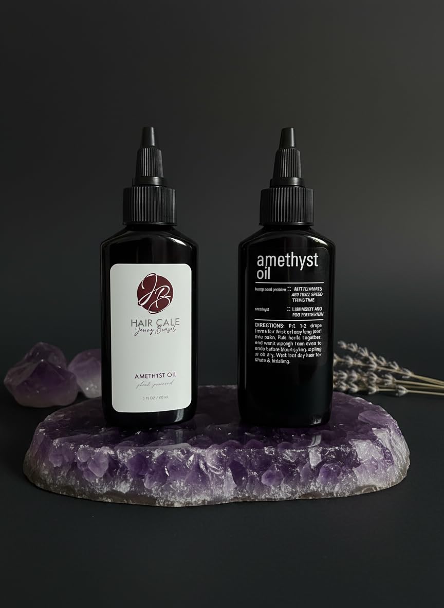 Jenny Brasil Amethyst Oil Hair Care Shine Tames Frizz Heat Protection