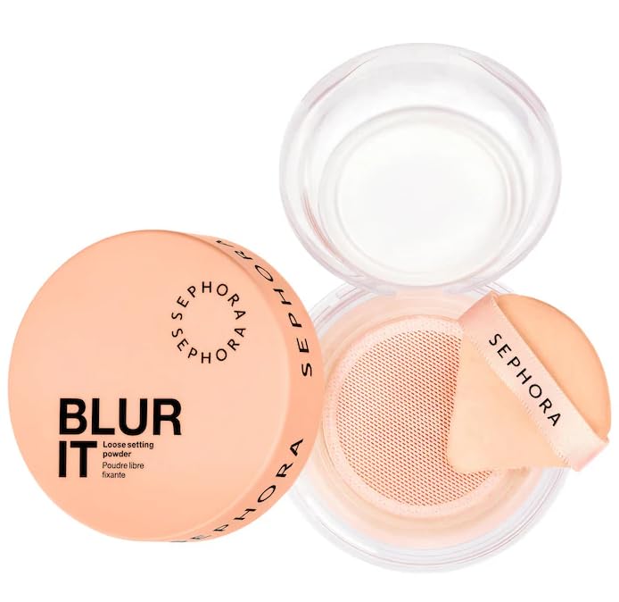 SEPHORA COLLECTION Blur It Loose Setting Powder - 02 Brightening Peach (for medium to dark w/gold undertones) 0.26 oz/7.5 g