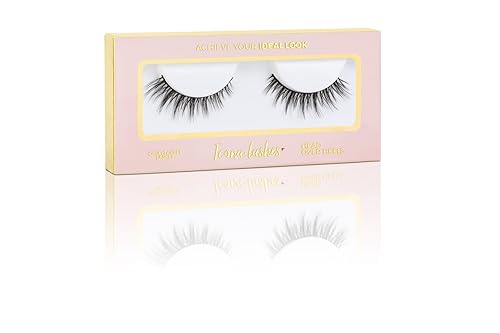 Icona Lashes False Eyelashes Pack - Fake Eyelashes Extensions - Soft, Fluffy Falsies with Tapered Ends & Professional-Grade Band - Handmade, Vegan