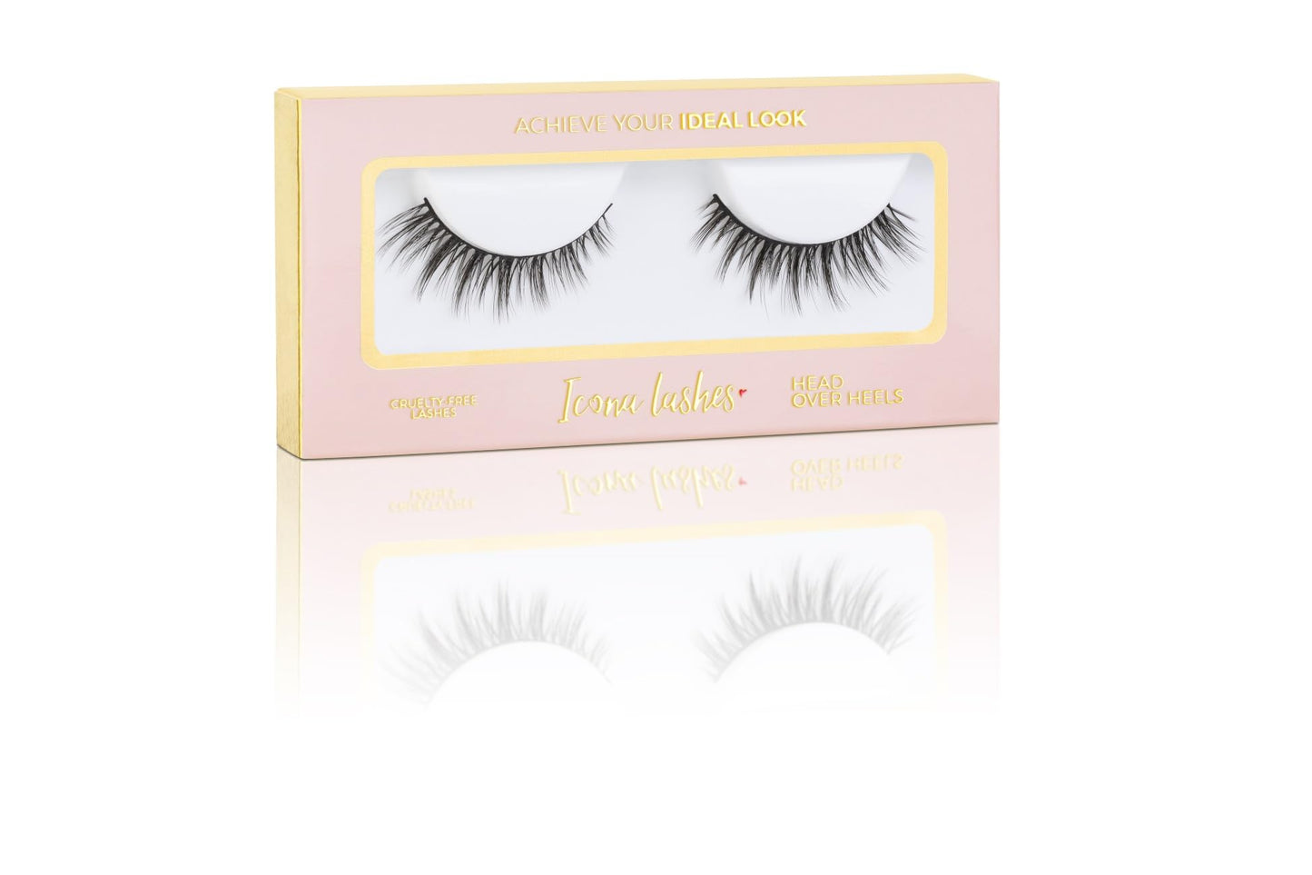 Icona Lashes False Eyelashes Pack - Fake Eyelashes Extensions - Soft, Fluffy Falsies with Tapered Ends & Professional-Grade Band - Handmade, Vegan