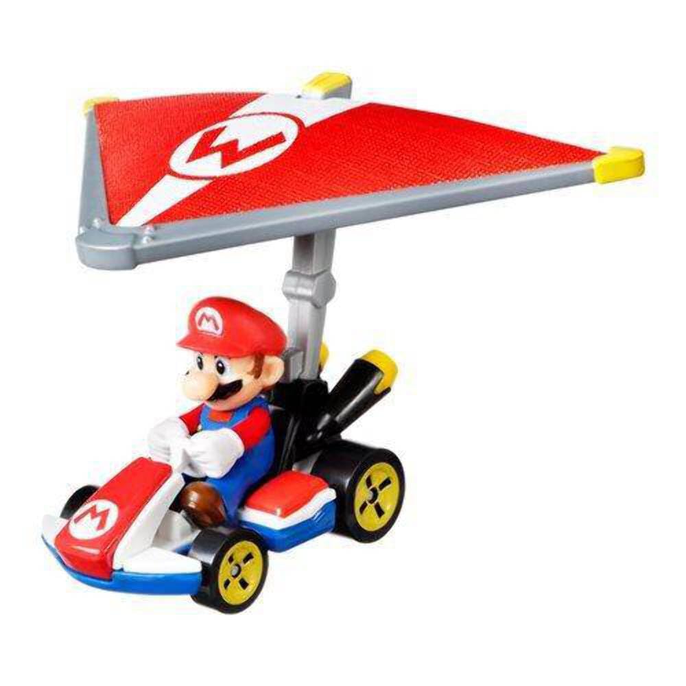 Hot Wheels 1:64 Mario Kart - Bowser in Standard Kart with Bowser Kite Die Cast