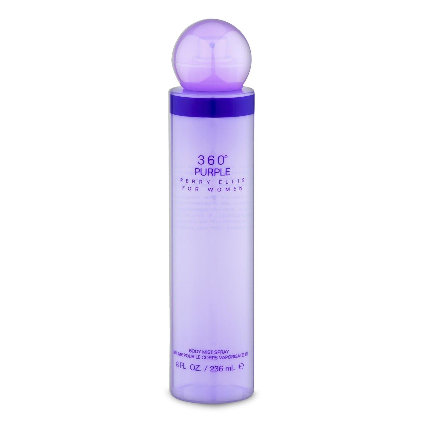 Perry Ellis 360° Purple Body Mist Spray for Women, 8 Ounce