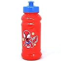 Zak Designs Spidey & Friends 16oz Water Bottle - Cool Kids Red Pull-Top Bottle with Marvel Spider-Man Design for Sports, School & Playtime - Easy