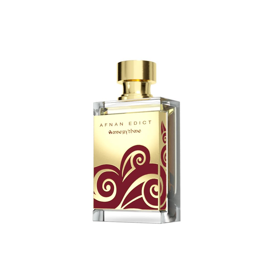 Afnan Edict Amberythme Unisex Luxury Eau de Parfum Spray, 2.7 Fl. Oz - Warm & Indulgent Amber Perfume with Cinnamon, Vanilla & Sandalwood