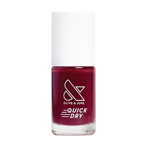 Olive & June Quick Dry Nail Polish | Instant Fast-Drying Smudgeproof | 15-free Vegan Cruelty-Free | Lasts up to 5 Days | Salon-Quality Manicure Beauty & Personal Care Olive & June