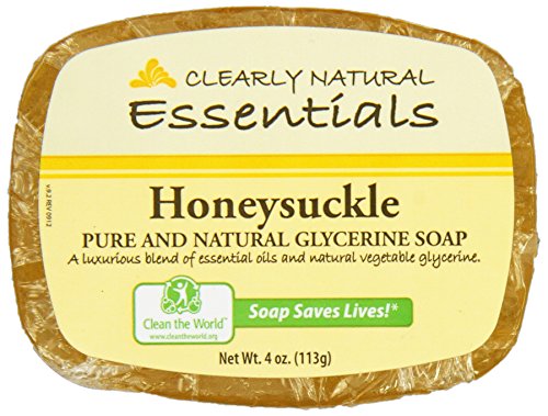 Clearly Natural, Glycerine Soap Bar, Honeysuckle, 4 oz