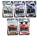 Hot Wheels National Icons Collection Silver Series - 5-Car Die‑Cast Bundle, 1:64 Scale, Ages 3+ (HRT81‑956G)