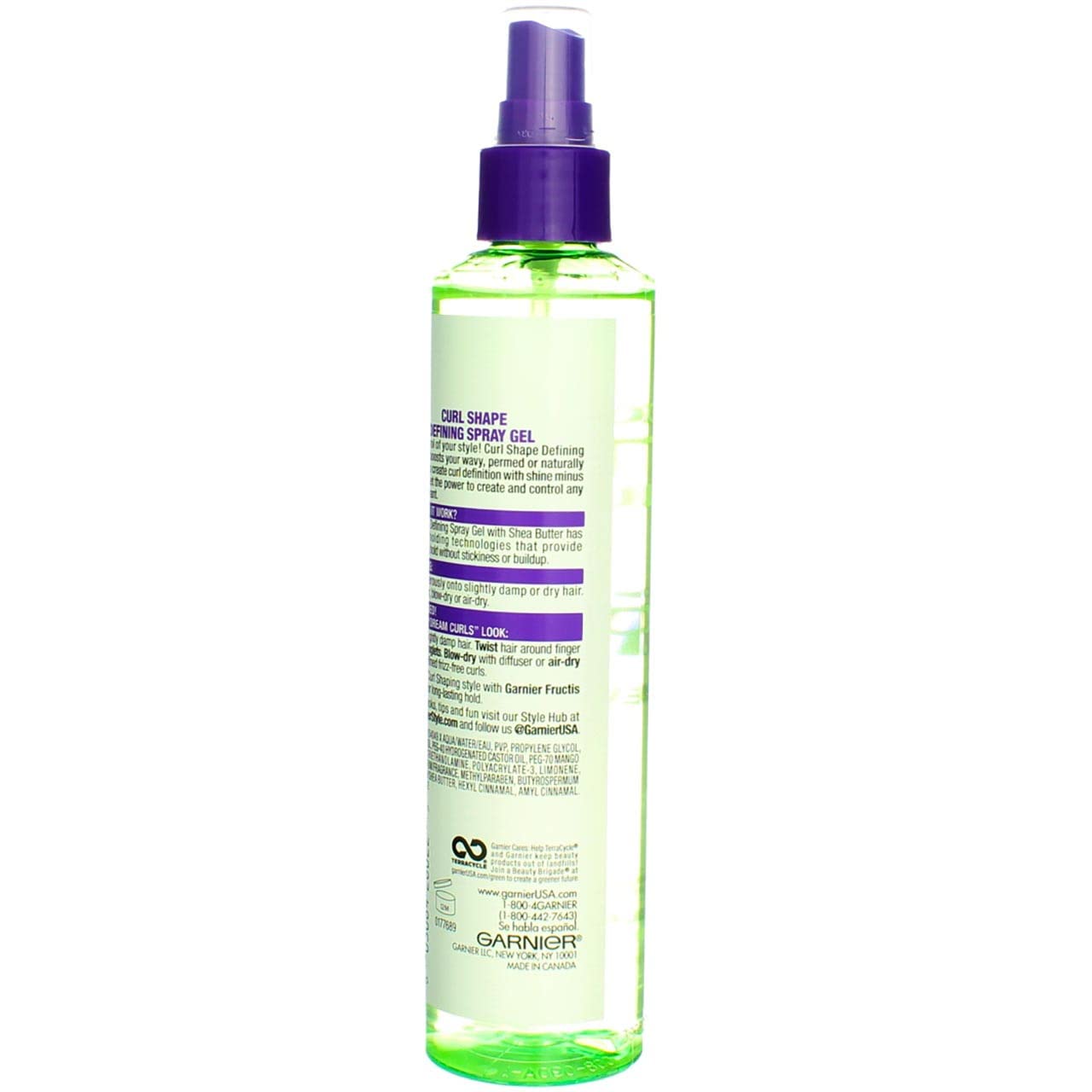 Garnier Fructis Style Curl Shaping Spray Gel Strong 8.50 oz (Pack of 3)