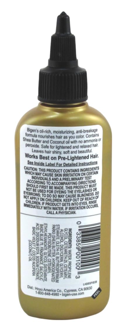 Bigen Semi-Permanent Haircolor #Ib3 Indigo Blue 3 Ounce (88ml)