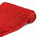 Eanpet Chenille Bath Mat Microfiber Floor Mat Baby Bath Mat for Kids Washable Bathroom Dry Fast Water Absorbent Shower Mat Area Rug (15.3" x 23.2"…