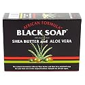 African Formula Black Soap 3.5 Ounce Shea Butter & Aloe Vera (Pack of 2)