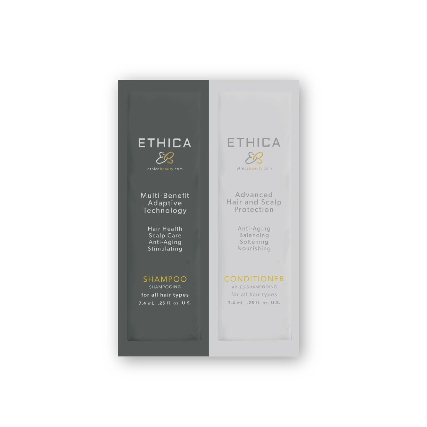 Shampoo and Conditioner. Clarifying & Deep Conditioning. Promotes Strong, Healthy Hair, Scalp, and Hair Growth (Travel Size)