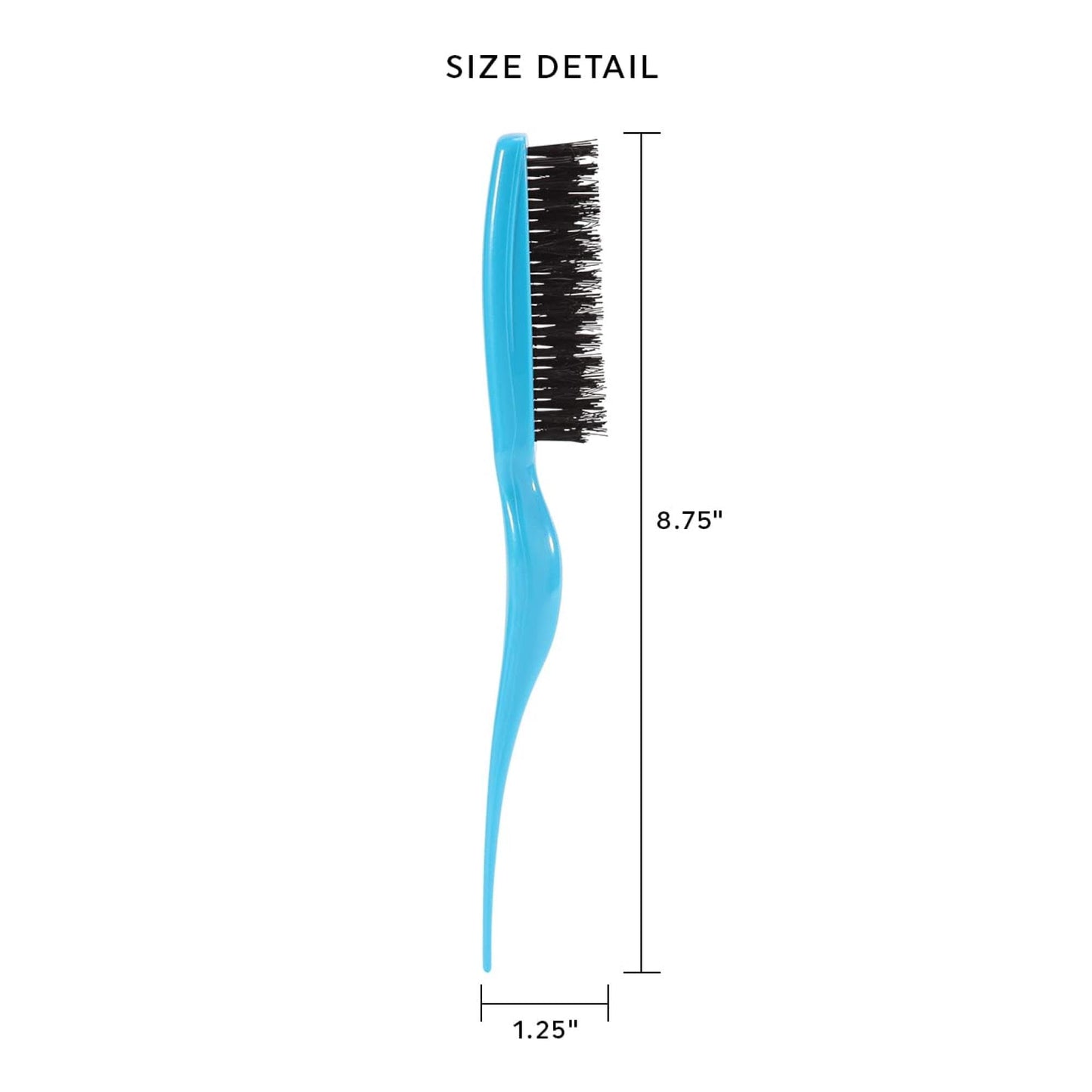 Cricket Amped Up Teasing Hair Brush - Adds Major Volume and Shine, Heat Resistant, Ideal for Slick Back, Updos, and Detangling All Hair Types,