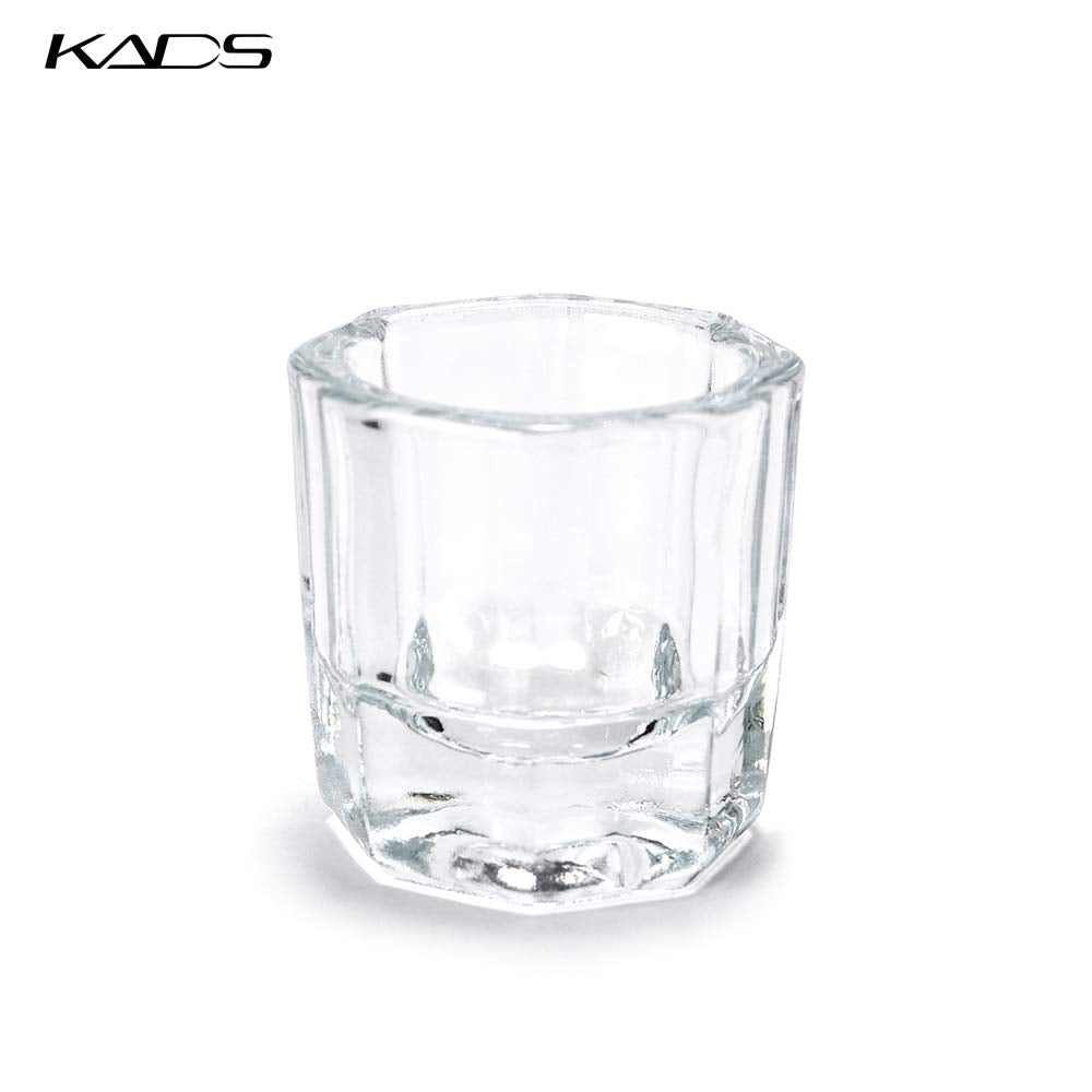 KADS Glass Bowl, 3.9 oz, Crystal Clear, Acrylic Nail Art Equipment Mixing Bowl with Lid, Dishwasher Safe, for Salon or Personal Use Beauty & Personal Care KADS