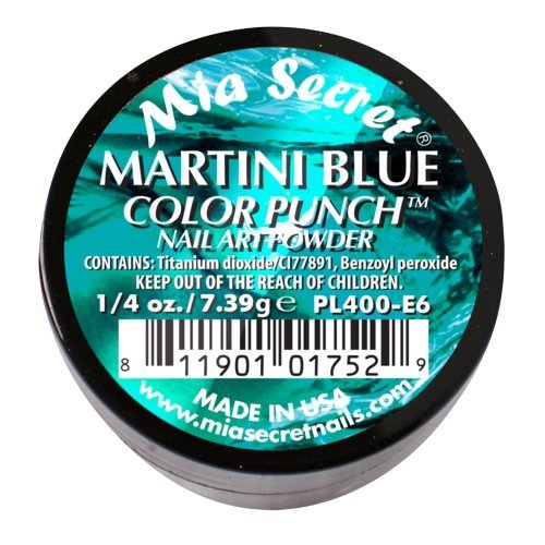 Mia Secret Professional Color Punch Collection Acrylic Powder (Pick Your Color) (Martini Blue) Beauty & Personal Care Mia Secret