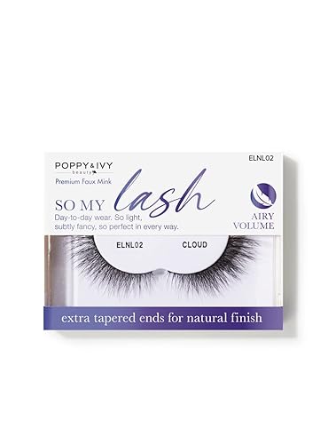 Absolute New York Poppy and Ivy Beauty The Signature So My Lash Eye Lashes, Neutral, Women Make-up Cosmetic Accessories (ELNL02 Cloud)