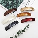 Retro Large Hair Barrettes for Women, Hair Clips French Clip Barrettes Exquisite Hair Clips for Women Ladies, pack of 6 (Classic Pattern)