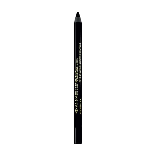 Annabelle Waterline Matte Kohl Eyeliner Pencil, Blackest Black, Intense Colours, Matte Finish, Easy-To-Apply, Long-Lasting 10H, Waterproof