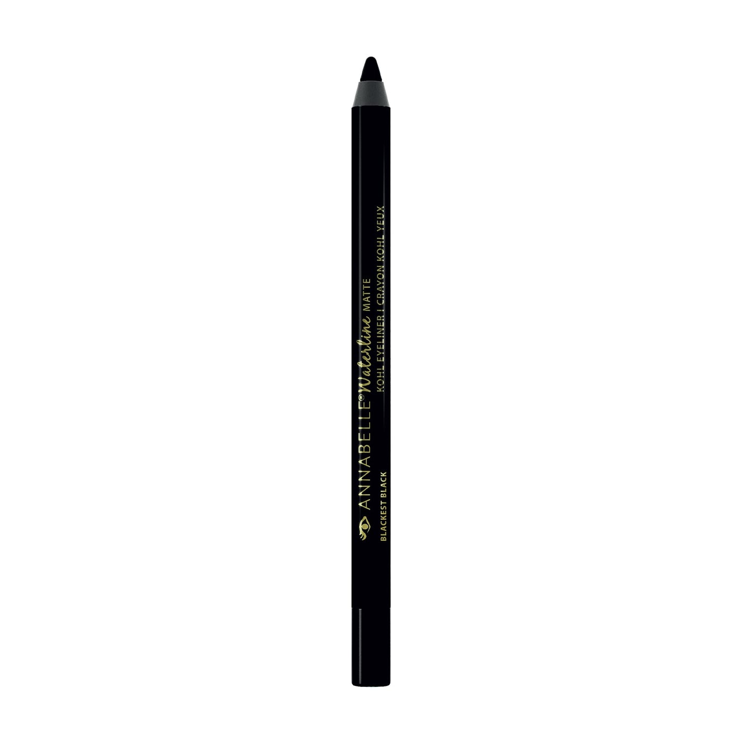 Annabelle Waterline Matte Kohl Eyeliner Pencil, Blackest Black, Intense Colours, Matte Finish, Easy-To-Apply, Long-Lasting 10H, Waterproof
