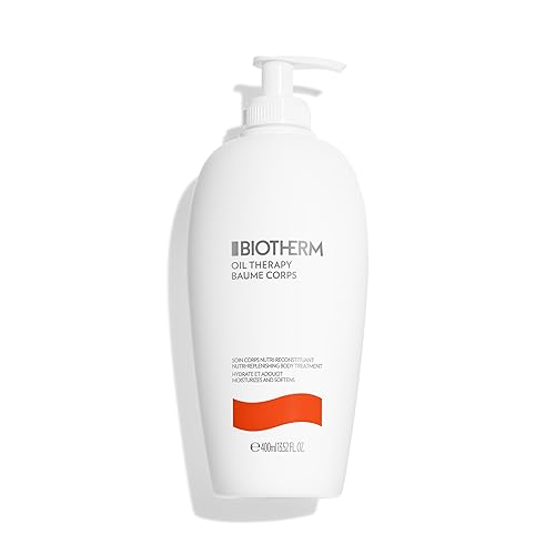 Biotherm Oil Therapy Body Milk for Normal To Dry Skin, Nourishing Lotion with Apricot Kernel Extract, Enriched with Regenerating Biotech Plankton, 8%