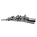 Large Double Row Teeth Metal Duck Bill Clips Hair Clips Rhinestone Flower Hair Barrettes with Teeth Hair Pins Hair Slide Stylish for Women Girl Hair