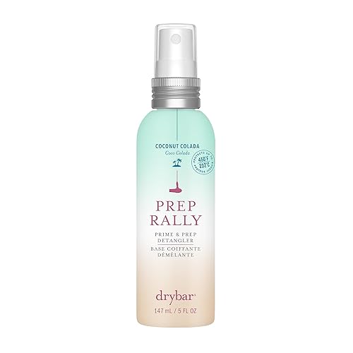 Drybar Prep Rally Prime & Prep Detangler Coconut Colada Scent - Full Size | Nourishes Hair, Detangles with Ease, Leaves Hair Soft & Manageable