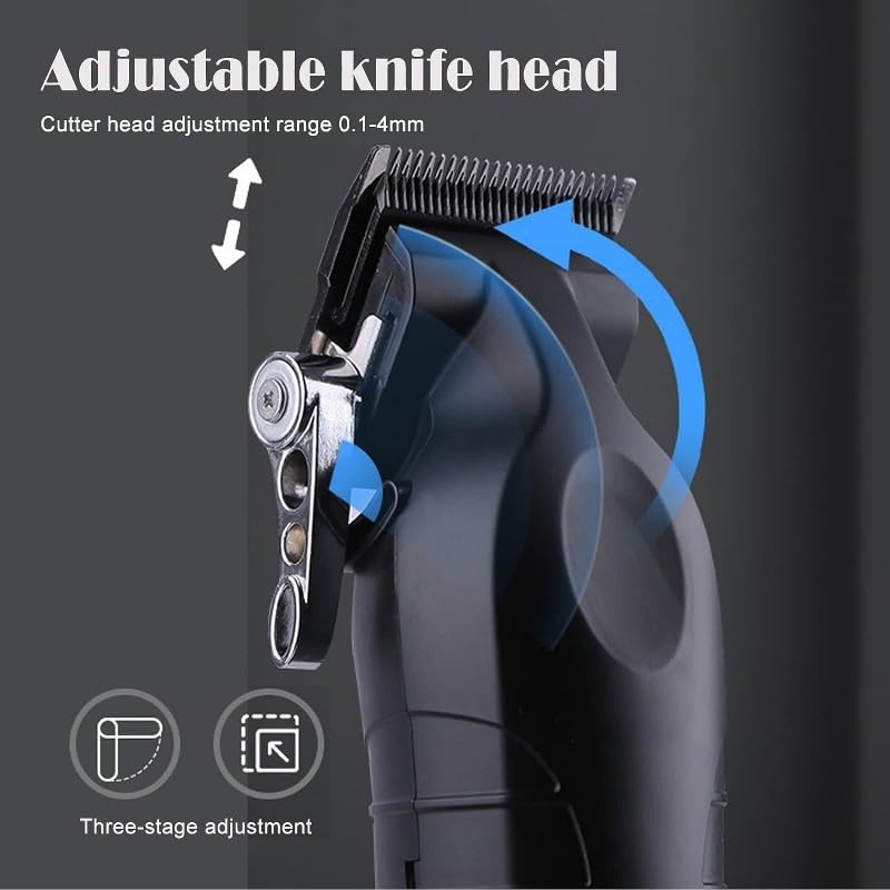 QDKVTNDJZ Hair Clippers for Men, Professional Cordless for, Rechargeable Hair/Beard Trimmers with Base, Adjustable Haircut Machine Beauty and Personal Care QDKVTNDJZ