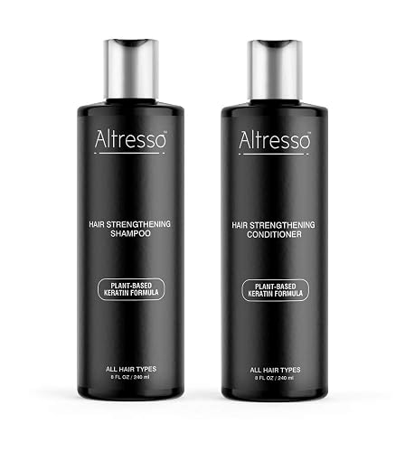 Altresso Hair Strengthening Shampoo & Conditioner Duo - All Natural Arginine-Infused Shampoo and Saw Palmetto-Infused Conditioner for Repairing