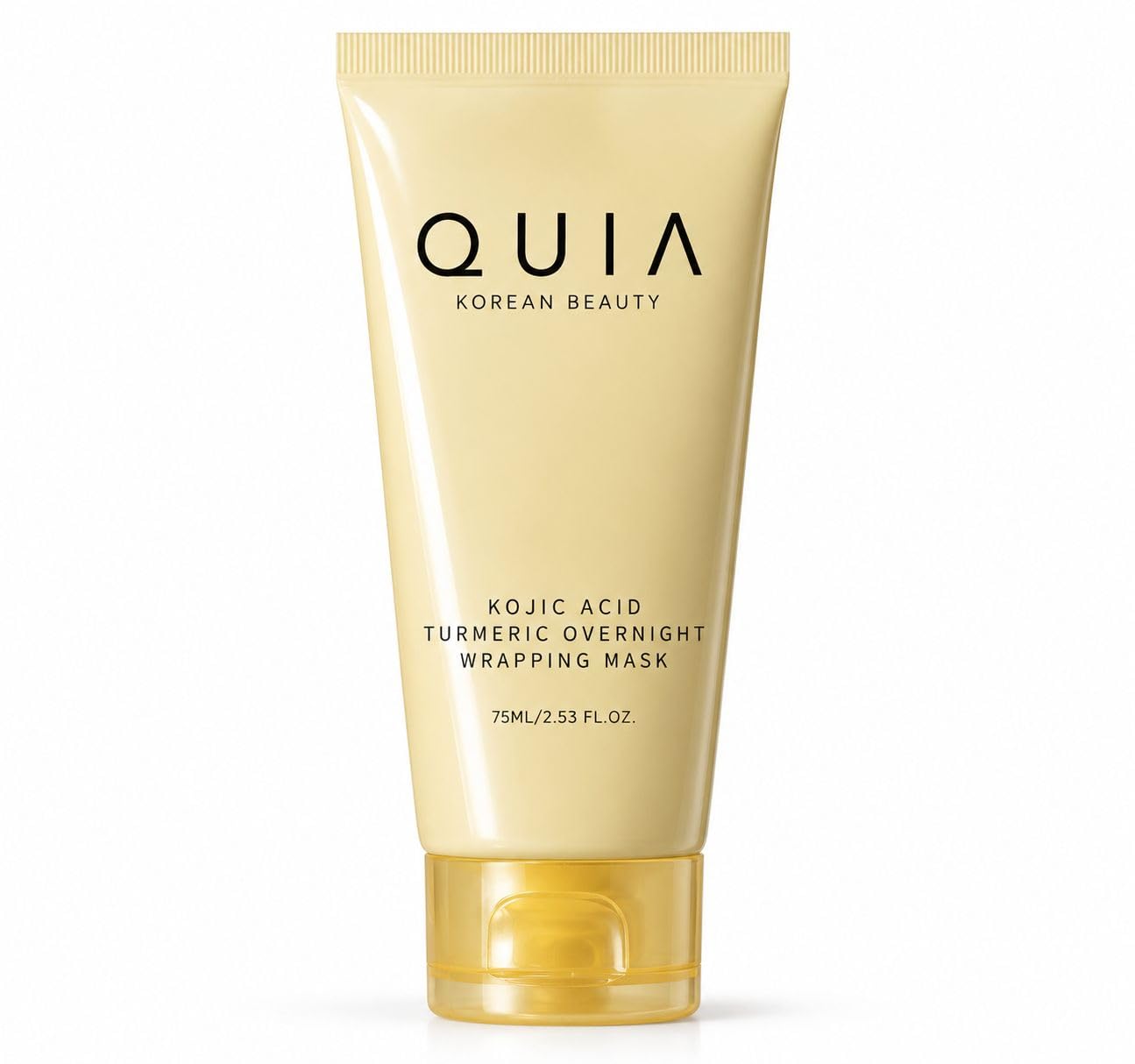 QUIA Turmeric + Kojic Acid Overnight Wrapping Mask - Hydration Mask for Glowing Skin - Evens Tone, Soothes Redness and Improves Skin Texture - Korean Beauty and Personal Care QUIA Beauty
