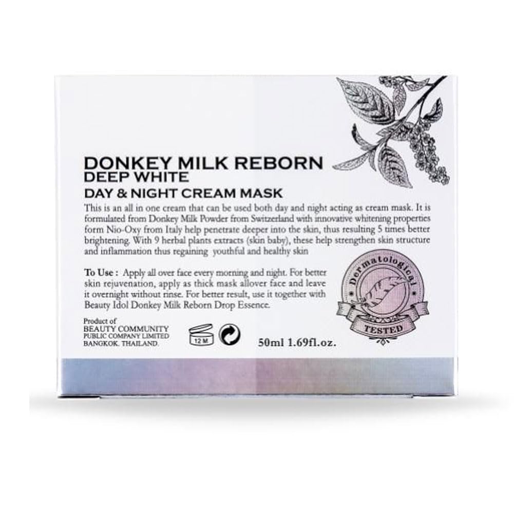 BEAUTY IDOL DONKEY MILK REBORN DAY & NIGHT CREAM MASK (50 ML)