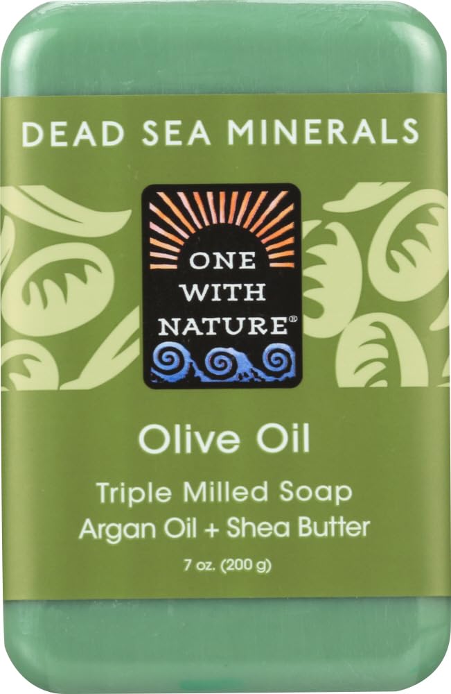 ONE WITH NATURE DEAD SEA BAR SOAP,OLIVE, 7 OZ Beauty & Personal Care One With Nature