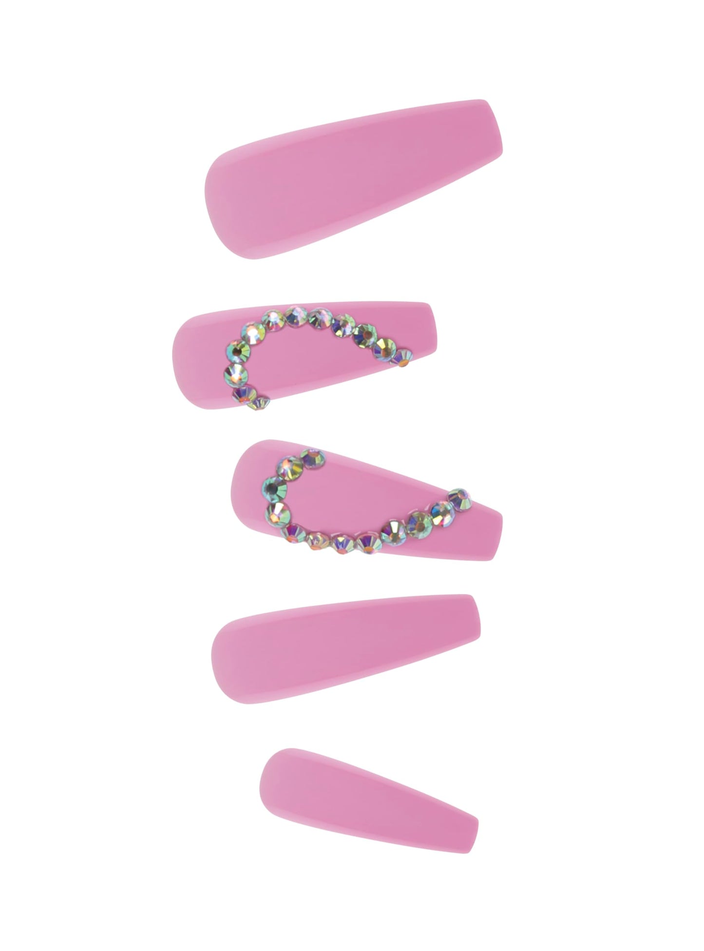 Glamify by Absolute New York Couture Press On Nails - Luxury Rhinestone & Charm Fake Nails, Glossy Reusable Salon Style Acrylic Nails Kit with Glue Beauty & Personal Care Absolute New York