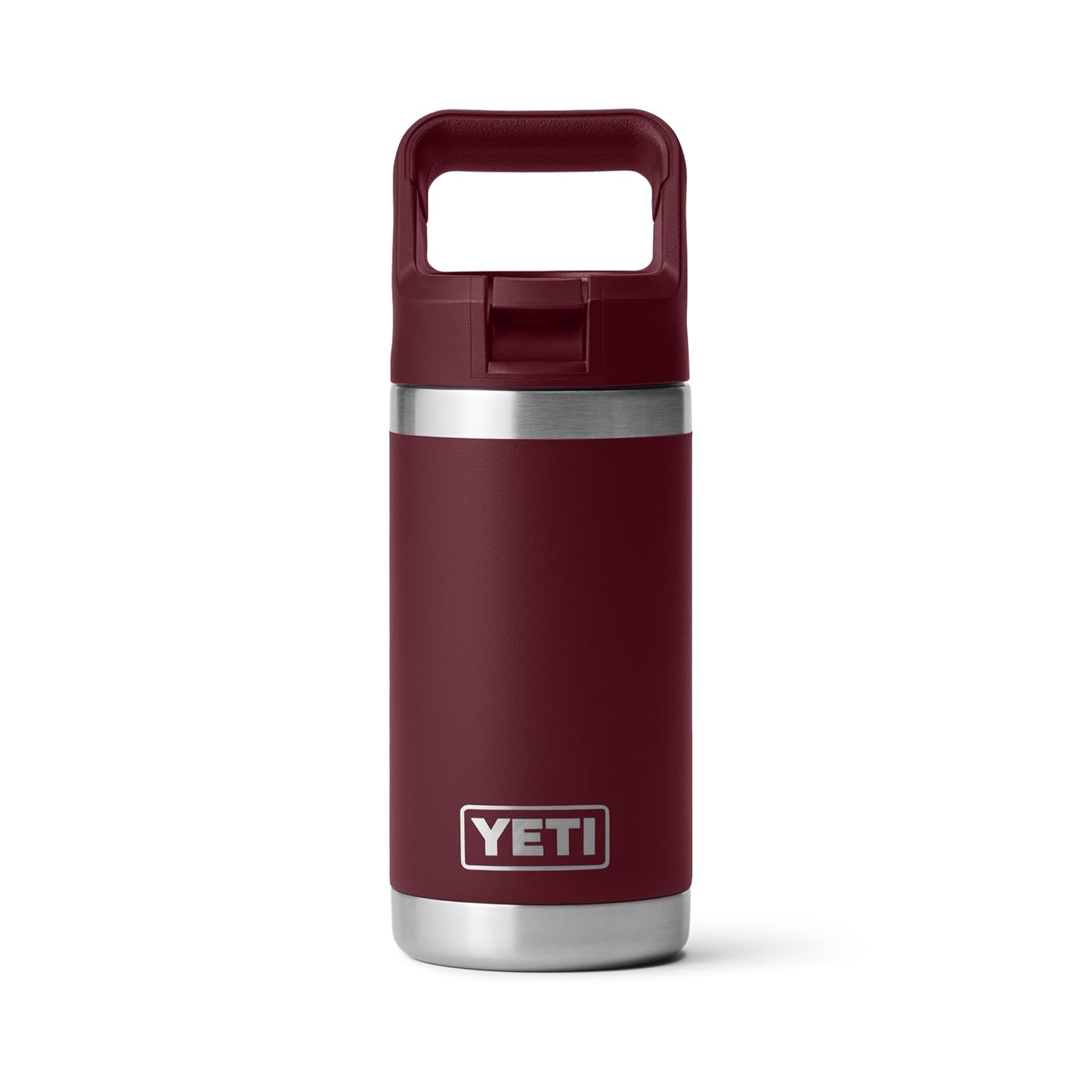 YETI Rambler Jr. 12 oz Kids Bottle, with Straw Cap, Wild Vine Red